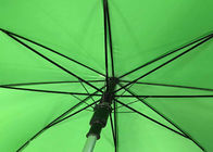 Groene j-Handvatparaplu, Zelf het Openen Open de Schachtauto van het Paraplualuminium leverancier