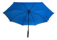 Blauwe Automatische Open Dichte Paraplu, Stevige Stokparaplu Eva Straight Handle leverancier