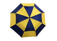 Één Windparaplu van de Mensen van de Handverrichting, de Dubbele Paraplu van het Luifelgolf leverancier