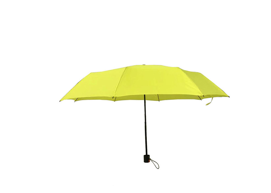 Gele Vouwen op Paraplu, Lichtgewicht Vouwend Paraplu Sterk Kader leverancier