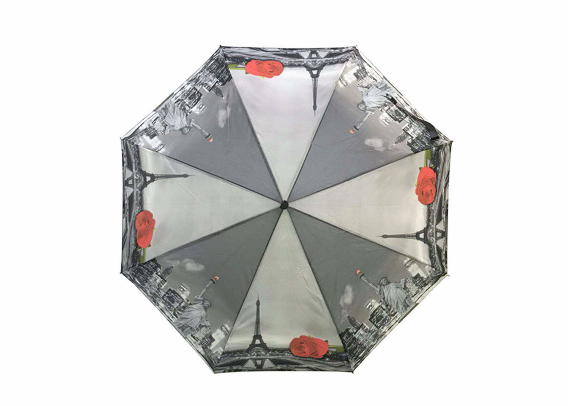 Gemakkelijk draag Vouwen op Paraplu 21 van het Aangepaste het Embleemduim Ontwerp van de Drukweerstand leverancier